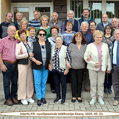 Interfa Kft. nyugdíjas dologóinak találkozója.