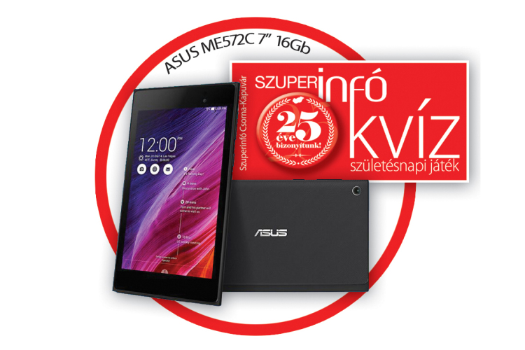 Nyerj Asus tabletet a 25 éves Szuperinfóval!!