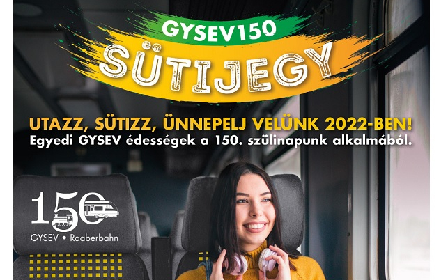 Utazz és sütizz a GYSEV-vel 2022-ben!