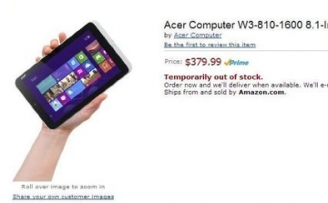 Kiszivárgott az Acer Windows 8-as táblagépe