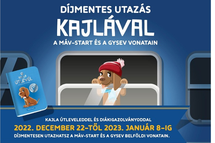 Korlátlanul, díjmentesen  vonatozhatnak a gyerekek a téli szünetben