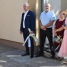 Ballagás és szentmise a Szany iskolában és templomban.