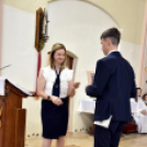 Ballagás és szentmise a Szany iskolában és templomban.