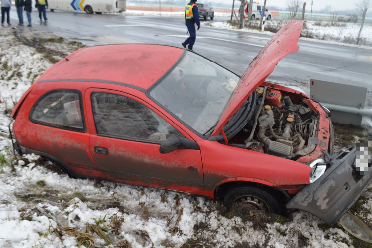 Baleset történt a 85-ös főúton Bágyogszovátnál