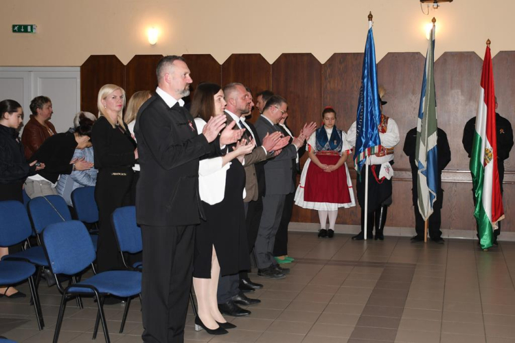 1948-49-es  Forradalom és Szabadságharc emlékműsor Szanyban.