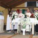 Búcsú napi szentmise Szanyban a Szent Anna kápolnánál.