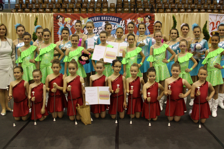 Jubileumi mazsorett fesztivál újabb kapuvári sikerekkel