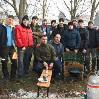 Sertést vágtak a Szany SE. labdarúgói.