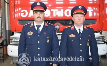 A Belügyminisztériumban tartott ünnepségen vette át kitüntetését a csornai tűzoltó