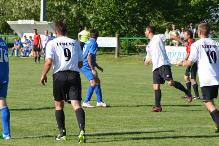 Beled-Lébény 3:2 (3:1) megyei I. o. bajnoki labdarúgó mérkőzés