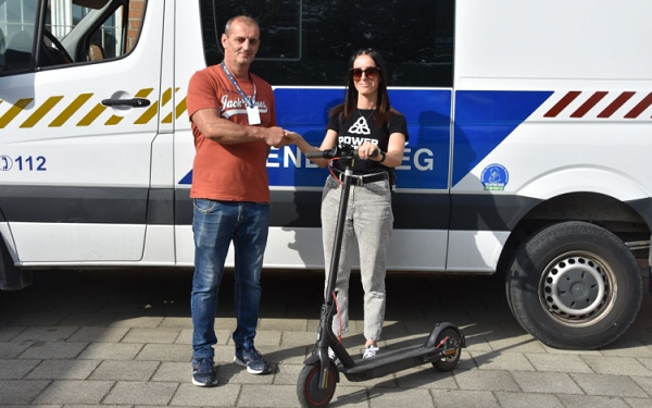 A kapuvári rendőrök megtalálták az ellopott rollert