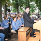 Búcsú napi szentmise Szanyban a Szent Anna kápolnánál.