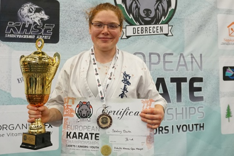 Világbajnoki kvótát ér a Castrum karatékájának Európa bajnoki bronzérme