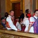 A Szanyi Bokréta Hagyományőrző Néptánc Együttes látogatása az Országházban.
