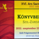 Szil-Zárdamúzeum könyvbemutató. (2022.09.26.)