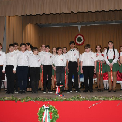 1948-49-es  Forradalom és Szabadságharc emlékműsor Szanyban.